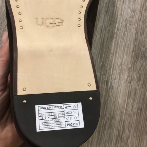 UGG Chateau genuine shearling lined slipppers - Picture 8 of 14